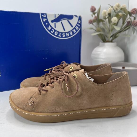 Birkenstock Arran Unlined Suede Lace Up Shoes Sand Women 7/Men